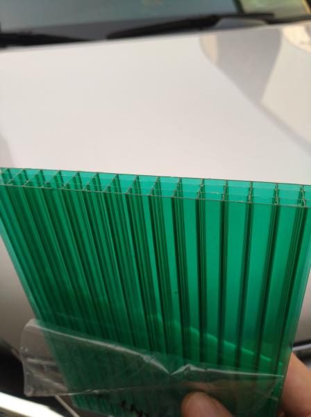Customizable Colorful Four-layer PC Hollow Sheets Highly Resistant For Building Against Strong Sunshine