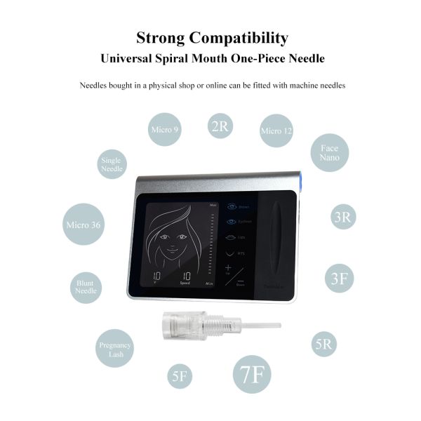 Hot Selling Model Digital Tattoo Pen for Eyebrows Lips Touch Screen Face Permanent Make-Up Microblade Pen Highly Popular
