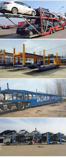Cimc New Mechanical Suspension Air Suspension Style Design Double Axle Car Transportation Semi Trailers China