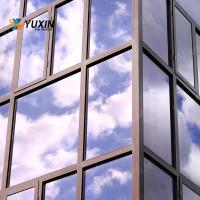 2mil Metal Mirror Building Reflective Film Roll Self Adhesive Glass Wall Tinting