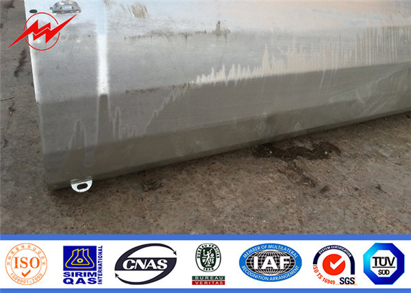 Galvanized Distribution Metal Utility Poles Philippines 30FT 35FT 45FT 2.75mm GR65
