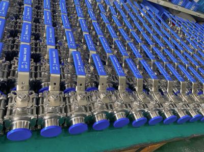 Two Way 3 PC HYGIENIC BALL VALVE Tri Clamp, 304 , FULLY ENCAPSULATED PTFE FILLER High MOUNT