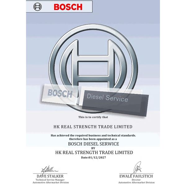 HK REAL STRENGTH TRADE LIMITED Certifications