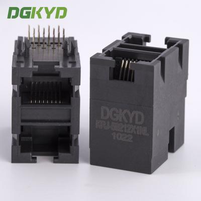 10/100 de pilha BAIXA 2x1 RJ45 portuário duplo Jack Double Deck Ethernet Socket fêmea