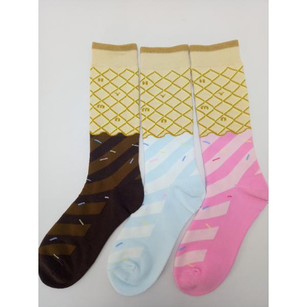 Custom Women Ladies Knit Socks Jacquard Ankle Cotton Warm Socks Soft and Comfortable