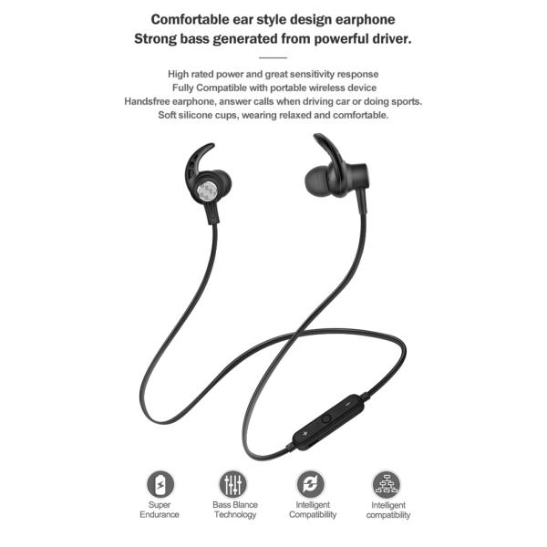 Neckband Sports Bluetooth Earphones Handfree Original 4 Hours