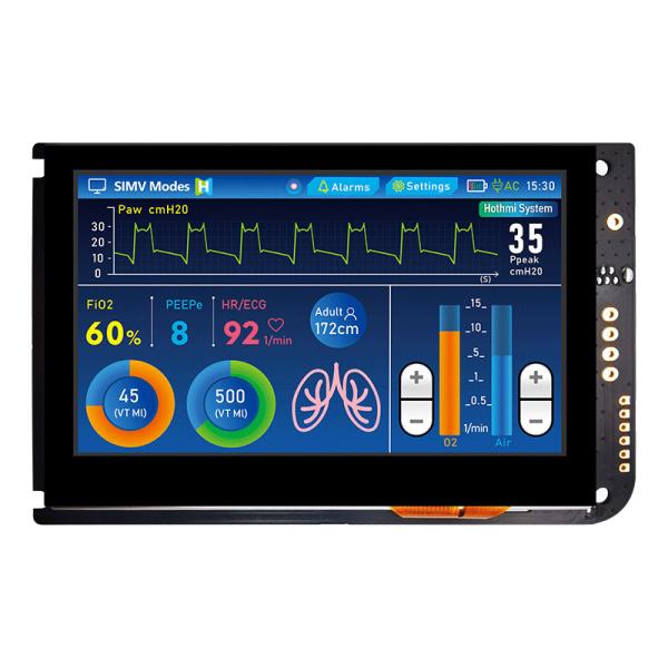 4,3 affichage capacitif de TFT LCD 800x480 d'écran tactile d'UART de pouce AVEC LE TABLEAU de CONTRÔLE d'affichage à cristaux liquides