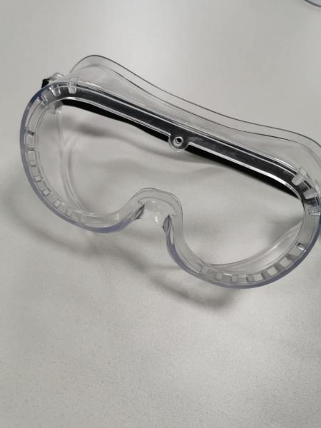 Splash Proof Safety Goggles Frame Crystal Clear PVC Anti Fog Eco Friendly