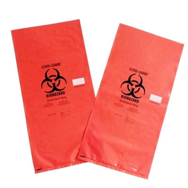 Wholesale Factory Supplier Red Yellow Customized Autoclave Plastic Biohazard Garbage Bag Medical Waste Bag Hospital
