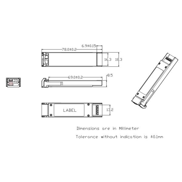 BIDI 10G WDM SMF оптический приемопередатчик SFP+ 100KM Tx1490nm/Rx1550nm с LC волоконно-оптическими приемопередатчиками для сетей FTTH