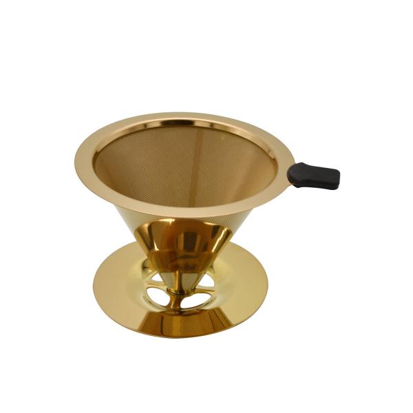 Portable Stainless Steel Mesh Pour Over Coffee Filter Cone