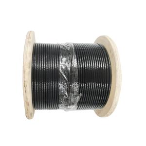 Câble métallique de gymnastique 7x19 4mm-6mm, gainé de TPU noir, pour équipement