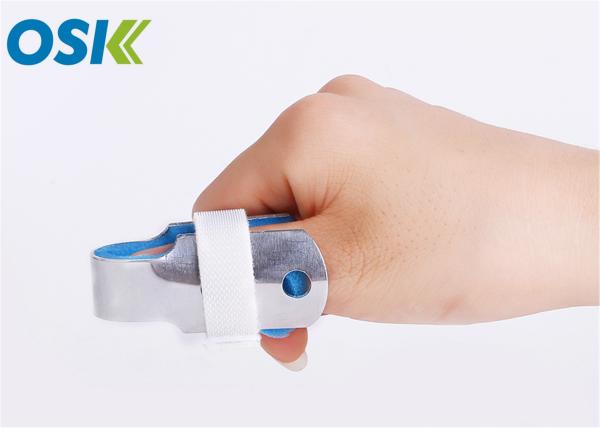 Mallet Broken Bone Splint Stack Finger Splint With Interior Soft Pads Blue / White