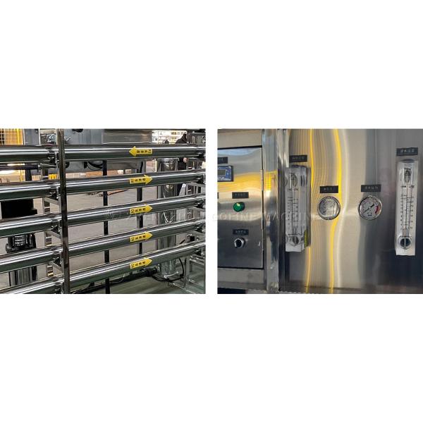 Sistema de filtración de agua pura con pantalla táctil PLC