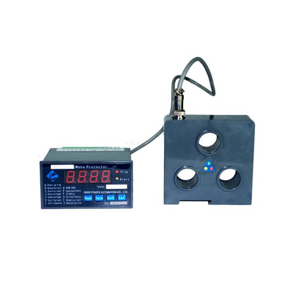 Black Electronic Overload Relay Motor Protection Relay Phase Loss Earth Fault