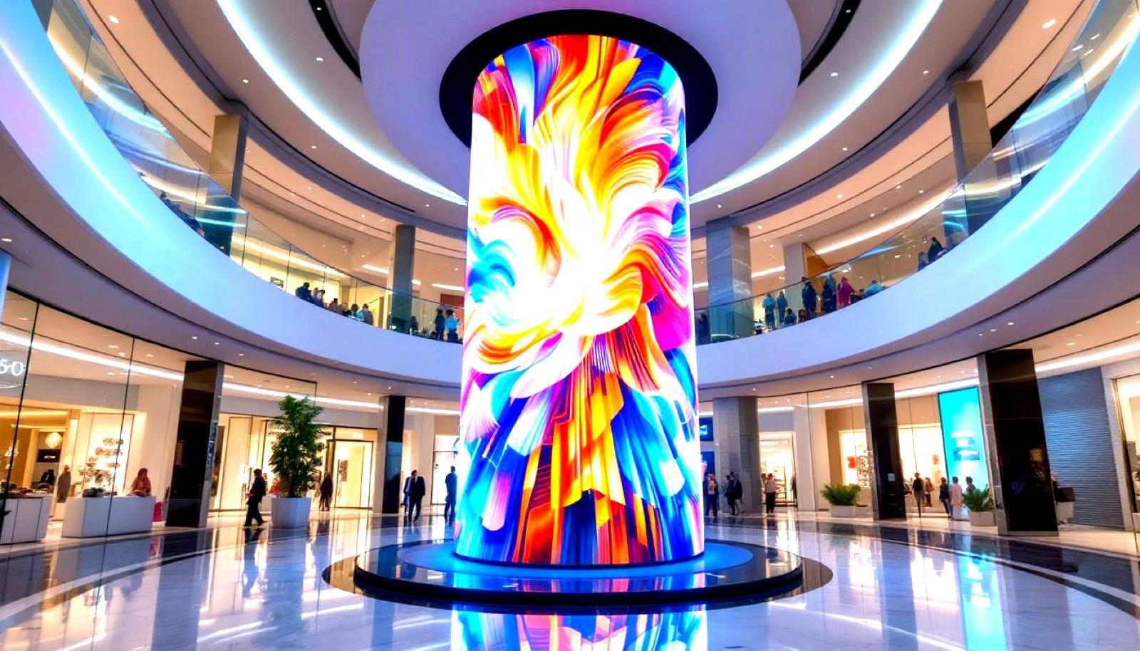 LONGDA Flexible Curved Video Screen P5 Outdoor Waterproof 40000 dots / M2