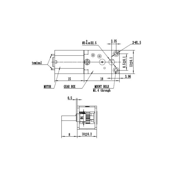 12mm Small DC Gear Motor