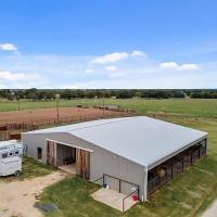Structure préfabriquée en acier, étable de vaches laitières, étables agricoles en métal moderne