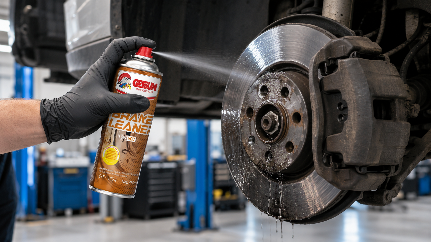 GETSUN 450ml Non Chlorinated Brake Parts Cleaner Aerosol Spray