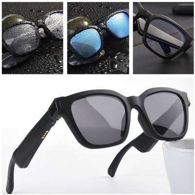 Bluetooth 5,0 lunettes de soleil intelligentes d'appel vocal de musique en verre peut être assorti avec IOS compatible Android de verres de prescription