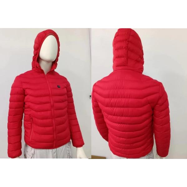 4 Heating Zones Electric Heated Jacket hoodie S Red men and women