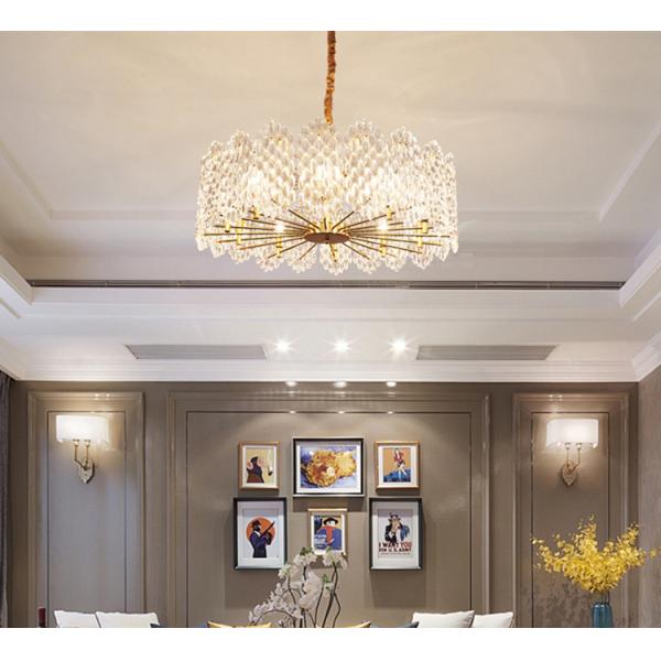 90V JYL-DF-9009 Dia 80cm Postmodern Luxury Crystal Pendant Lamp
