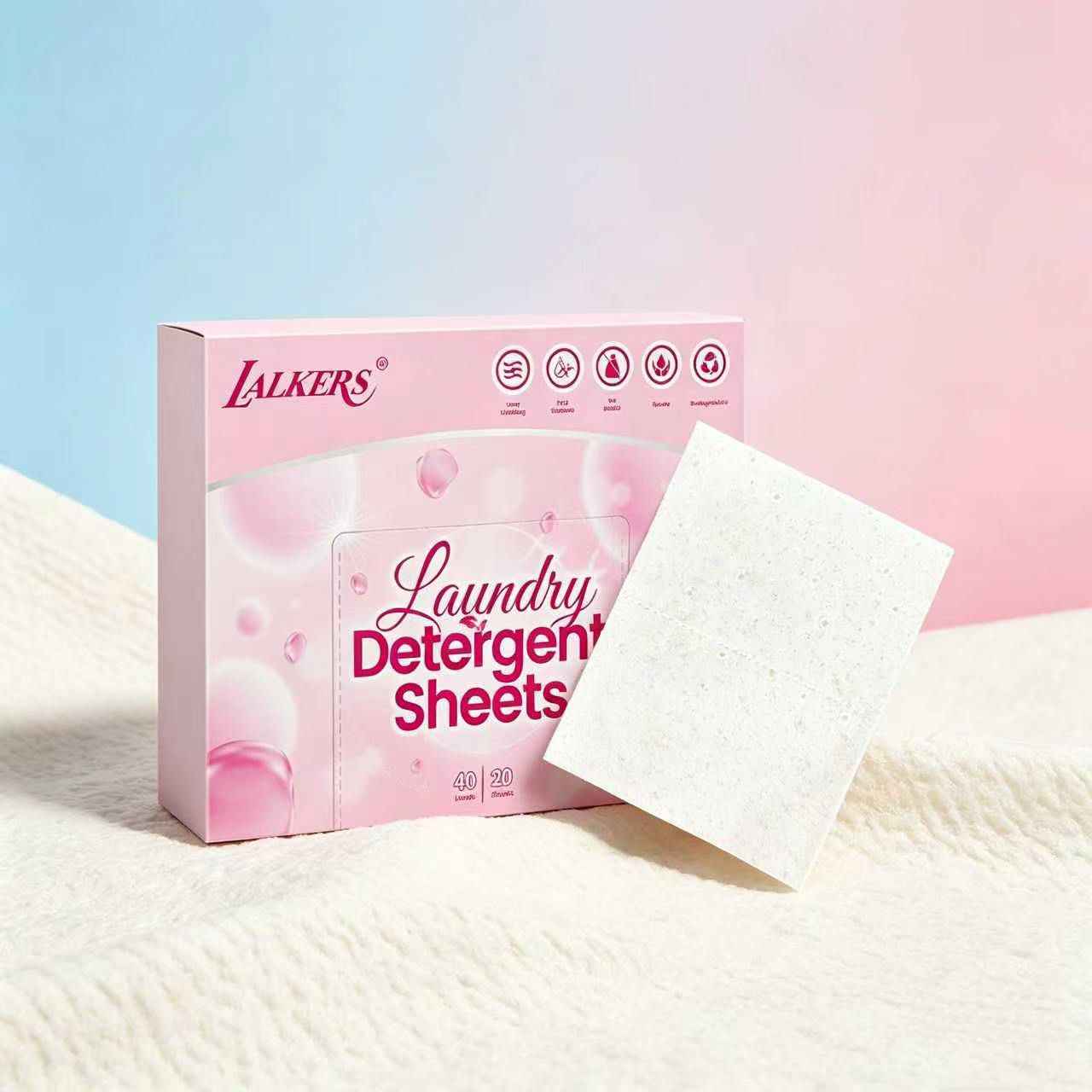 Eco-Friendly Biodegradable Quick Dissolving Laundry Detergent Sheets for Powerful Stain Removal