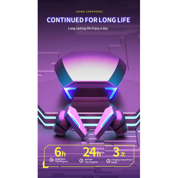 Juegos de baja latencia y llamadas telefónicas True Wireless Headset con tecnología de cancelación de ruido