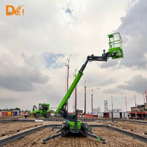 Plateformes de travail aériennes à élévateur à poutre articulaire à action électrique pour chantiers de construction