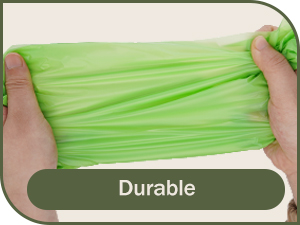 Compost Handle Trash Bags, 4-5 Gallon, Extra Thick 0.78 Mils, Wastebasket Liners Bags For Kitchen Bathroom Office