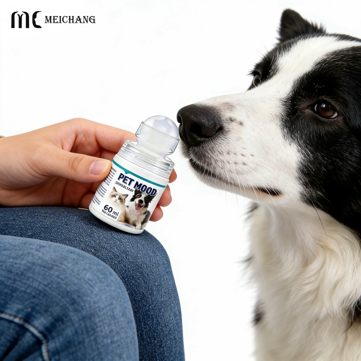 60ml PETG Clear Roller Ball Bottle for Pet Pheromone Calming & Heat Suppression Solutions(MC-PETG-1119-2)