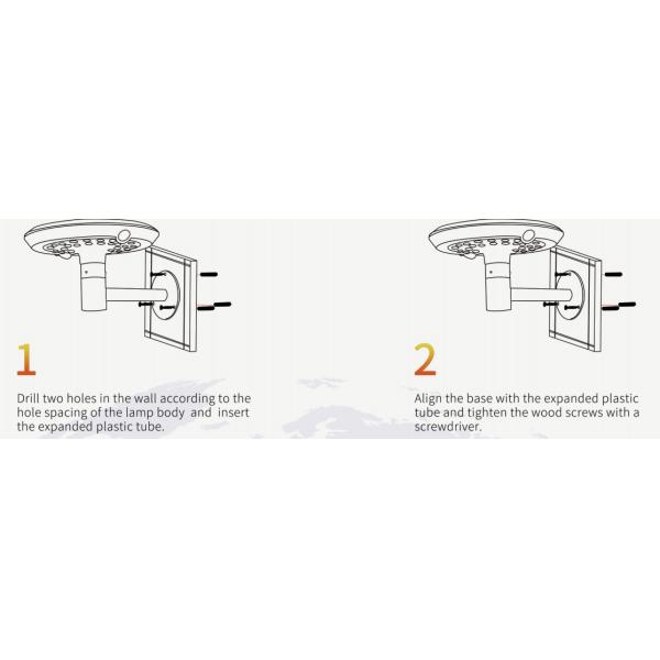 Фабричная цена Внешний садовый свет светодиодный солнечный уличный свет солнечный стенный свет алюминиевый 5 лет гарантия для садового освещения
