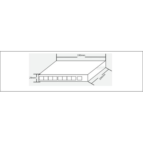 8 Port Gigabit Fiber Optic Switch , Dual Fiber Optical Network Switch 20KM