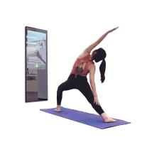 Miroirs à la maison interactifs de gymnase de 55 pouces, miroir intelligent de forme physique avec l'écran d'affichage à cristaux liquides