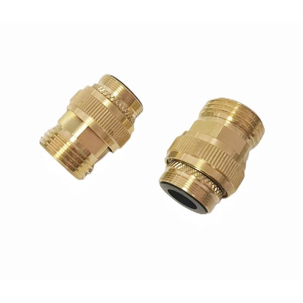 неэтилированный латунный подходящий мужчина 3/4inch продетый нитку с черным набивкой