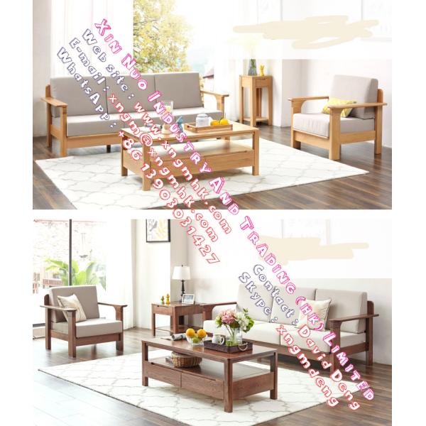 Wood color OAK Wooden Rectangle Coffee Tables Living Room Furniture