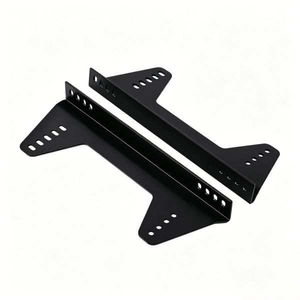 Universal Side Mount Sim Racing Seat Bracket Fitting High Strength Black Powder Coated