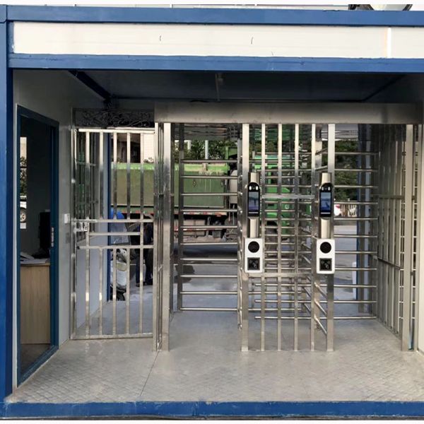 Security SUS304 Full Height Double Turnstile For Prison / Government Buildings