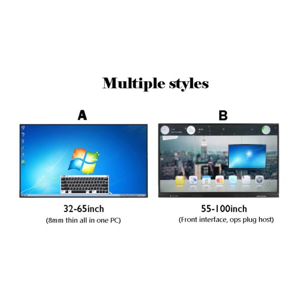 Educational Interactive LCD Digital Signage Display Touch Screen Panel for school