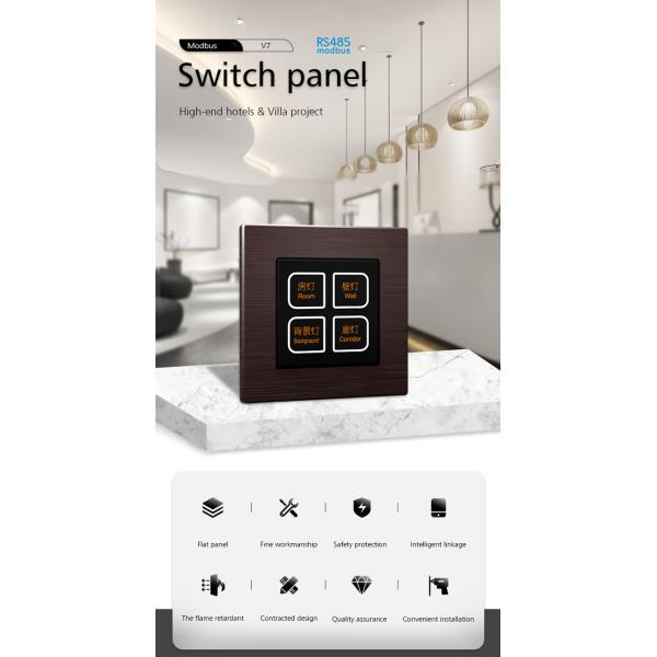 Hotel Room Modbus Wall Switch Electrical Button For Light Control