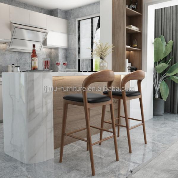 Meubles commerciaux Chaise haute Tabouret de bar pour hôtel et restaurant moderne Meubles de bar en bois