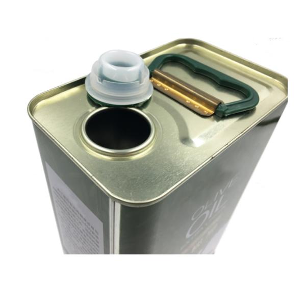 Impression rectangulaire imperméable de 2L Olive Oil Tin Cans CMYK