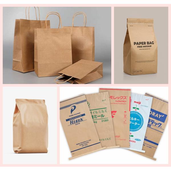 Высокая пористость 70 ггм 80 ггм мешок крафт бумаги для 40 кг цементных пакетов