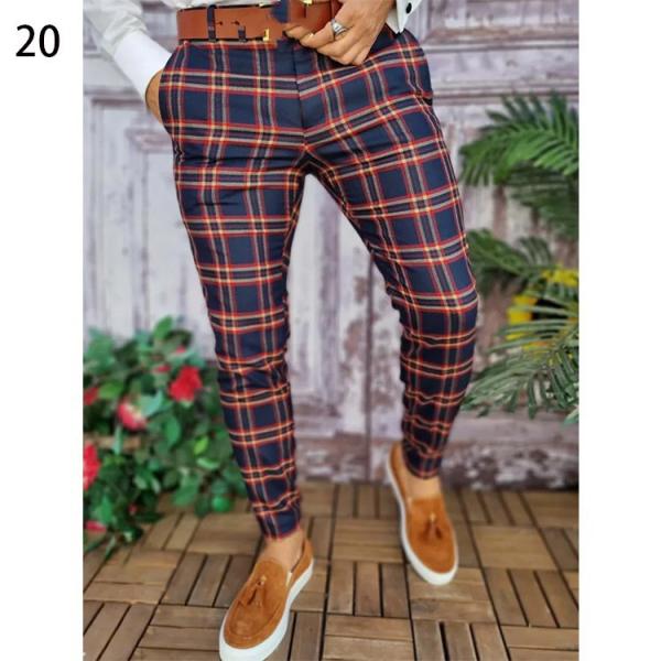 Affordable Tactical Print Pants for Men Spring Season Knitted Golf Elastic Trousers