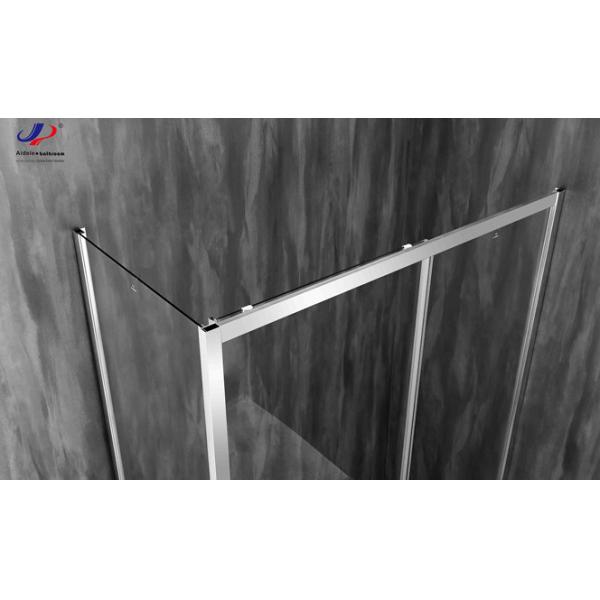 6mm Tempered Safety Glass In Chromed Aluminium Frame Glass Shower Enclosures