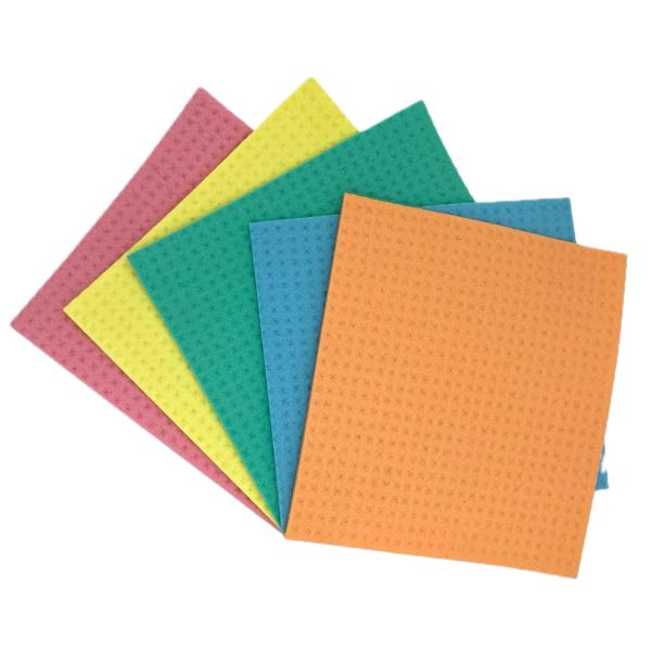 20x18cm Sustainable Cellulose Sponge Cloths for Kitchen Cleaning