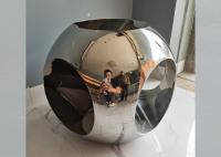 Sculpture inoxydable polie en bille d'acier 316 de 45cm pour le décor à la maison