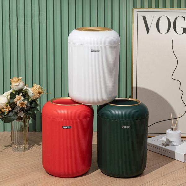 Household Large Size Living Room Toilet Toilet Bedroom Kitchen with Pressure Ring Desktop Wastebasket Trash Can