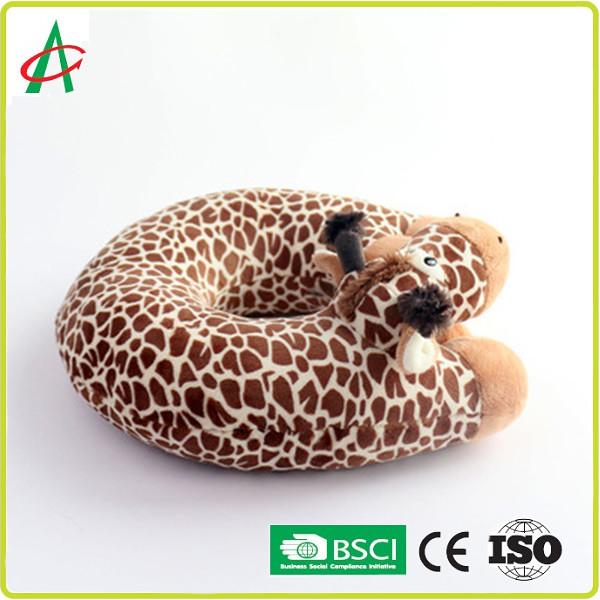 Angelber 30cm U Shape Neck Pillow Giraffe Cute Cartoon for travel