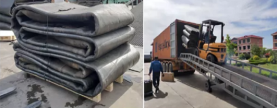 Корабль безопасности запускает черные резиновые надувные морские подушки безопасности 3-24 м